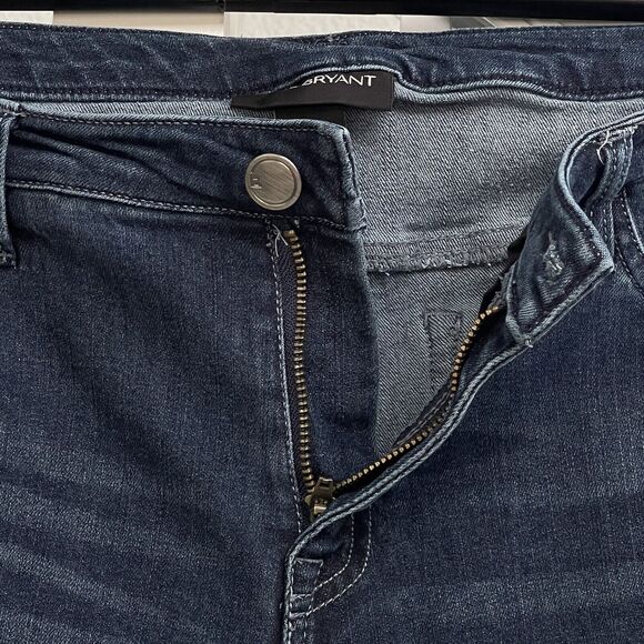 Lane Bryant SZ 18 Ankle Jeans Stretch Pockets Zip-Fly Hi-Rise Whiskered Blue - Picture 6 of 8